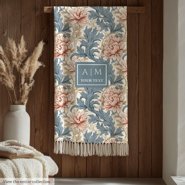 Luxurious Morris inspired custom name blanket (Luxurious Morris inspired custom name blanket)
