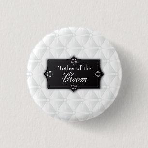 Luxurious Mother of the Groom Wedding Pin Button