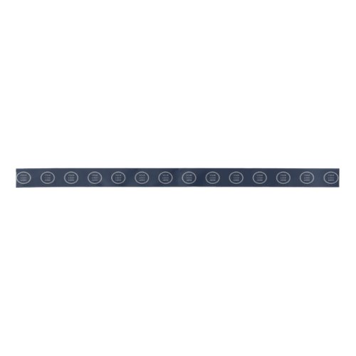 Luxurious Navy Blue Custom Logo Business Identity Satin Ribbon