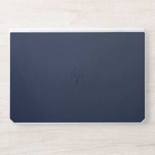 Luxurious navy blue Faux Leather  HP Laptop Skin