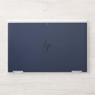 Luxurious navy blue Faux Leather HP Laptop Skin