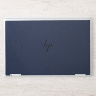 Luxurious navy blue Faux Leather HP Laptop Skin