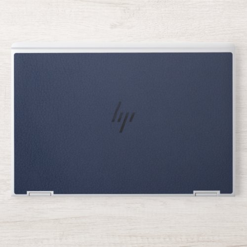 Luxurious navy blue Faux Leather  HP Laptop Skin