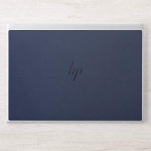 Luxurious navy blue Faux Leather  HP Laptop Skin