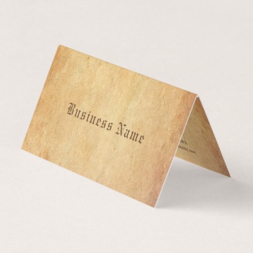 Luxurious Nostalgic Old Paper Look Professional Business Card