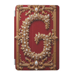 Luxurious Ornate Gold Letter G iPad Mini Cover