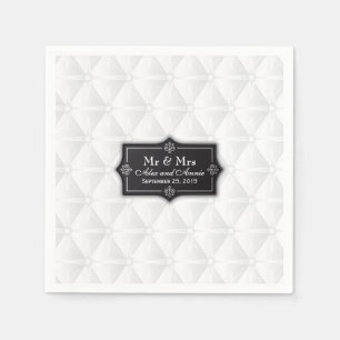Luxurious Personalized Wedding Napkin