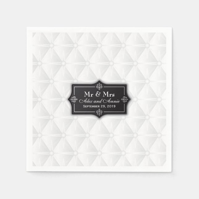 Luxurious Personalized Wedding | Napkin (Front)