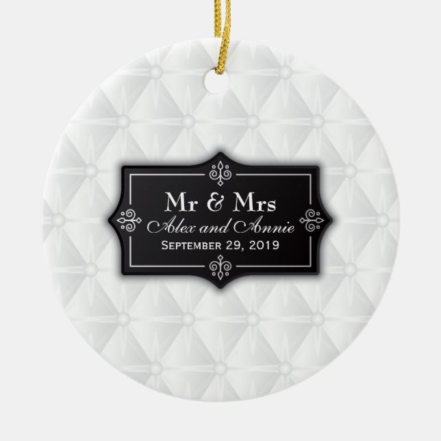 Luxurious Personalized Wedding | Ornament (Front)