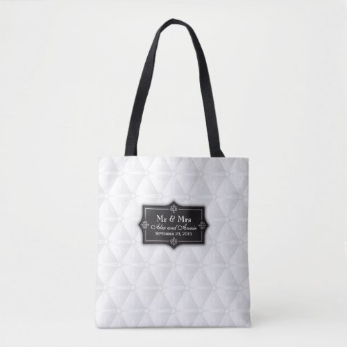 Luxurious Personalized Wedding Tote Bag