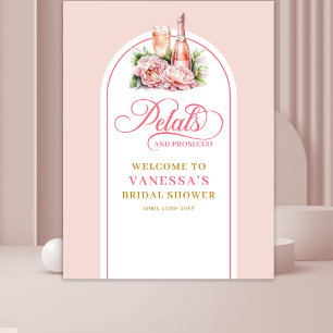 Luxurious petals and prosecco party photo backdrop