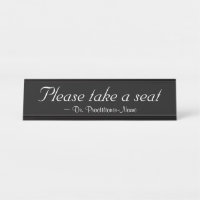 Luxurious "Please take a seat"