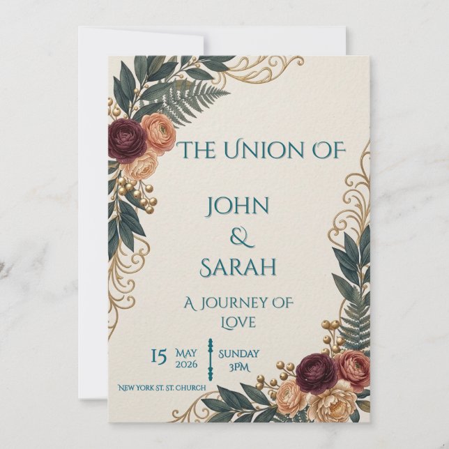 luxurious&quiet invitation (Front)