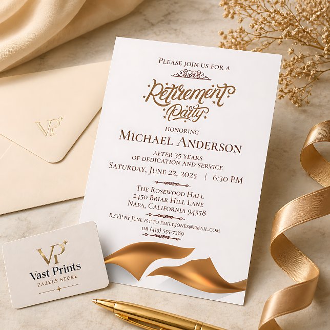 Luxurious Retirement Party Invitation (Luxurious Retirement Party Invitation
)