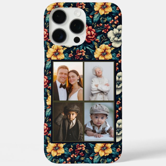 Luxurious Rose Customizable Name Iphone Case (Back)