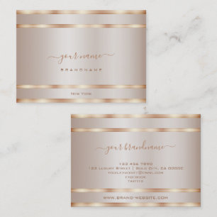 Luxurious Rose Gold Effect Colors Professional Business Card