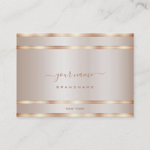 Luxurious Rose Gold Effect Colors Professional Business Card
