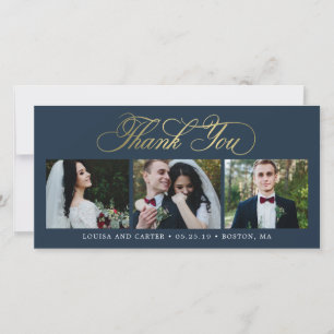 Luxurious Script EDITABLE COLOR Thank You Cards