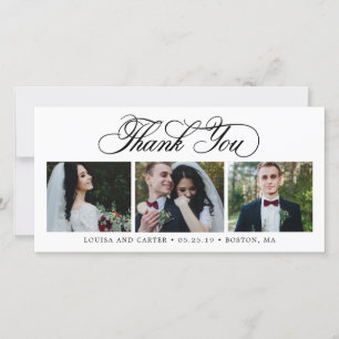 Luxurious Script EDITABLE COLOR Thank You Cards