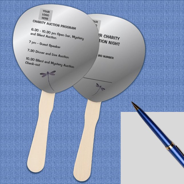 Luxurious Silver Sheen Charity Auction  Hand Fan (Creator Uploaded)