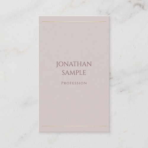 Luxurious Simple Design Elegant Modern Template Business Card