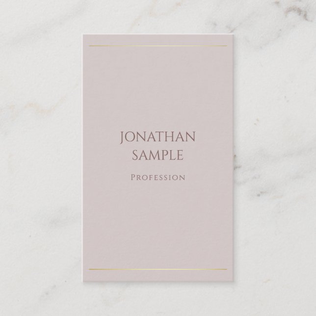 Luxurious Simple Design Elegant Modern Template Business Card (Front)