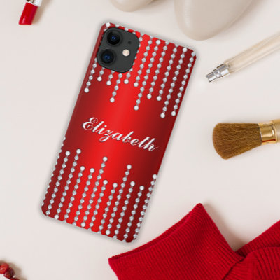 Luxurious Sparkling Jewels Red