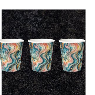 luxurious swirls of blue  with   golden 