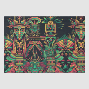 Luxurious Teal "Ancestral Paradigm" Wrapping Tissu Tissue Paper