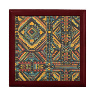 Luxurious Teal "Centuries-Old Geometric Elegance" Gift Box