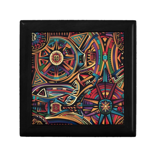 Luxurious Teal "Chronicle of the Ancients" Storage Gift Box (Front)