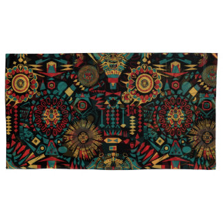 Luxurious Teal "Heritage-Inspired Patterns" King P Pillow Case