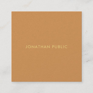 Luxurious Template Modern Elegant Trendy Colors Square Business Card