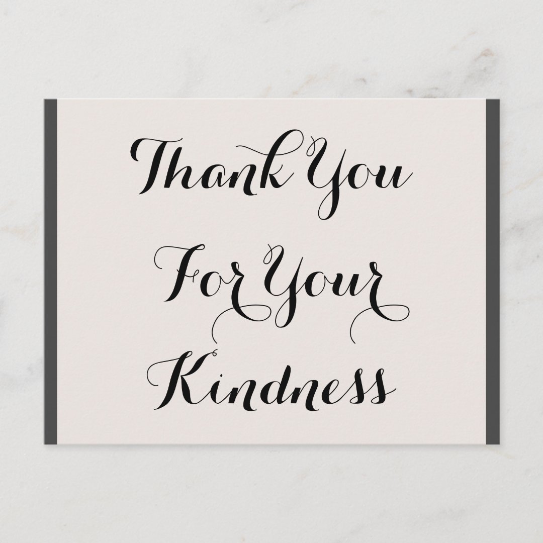 luxurious-thank-you-for-your-kindness-postcard-zazzle