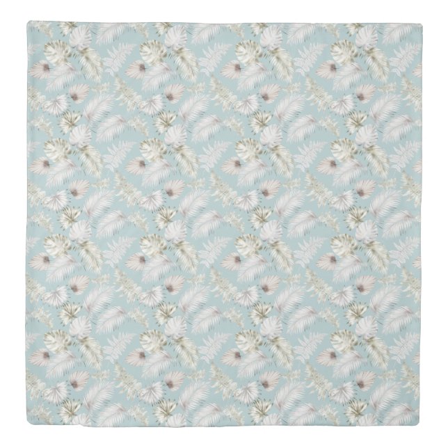 luxurious tropical foliage duvet cover (Front)