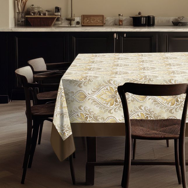 Luxurious Victorian Damask Classic Aesthetic Tablecloth (Luxurious Victorian Damask Classic Aesthetic Tablecloth)