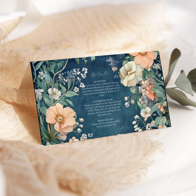 Luxurious Victorian Royal Elegance Wedding  Enclos Enclosure Card (Creator Uploaded)