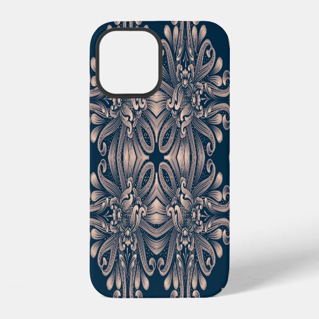 Luxurious Vintage Damask Seamless Pattern Iphone Case (Back)