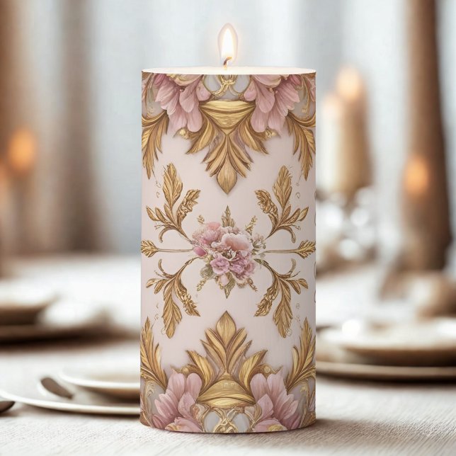 Luxurious Vintage Floral Candle (Creator Uploaded)