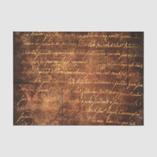 Luxurious Vintage Gilded Brown Gold Tissue Paper