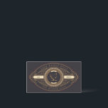 luxurious vintage golden chicken farm business car business card<br><div class="desc">Upgrade your homestead or family farm with this beautiful vintage egg carton sticker that coffee stain circle with chicken illustration. Customize with your own family name and be sure to check out our store for more items from this collection and choose between different colors that suit your needs.</div>