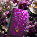Luxurious Vivid Purple Faux Crocodile Samsung Galaxy S5 Wallet Case<br><div class="desc">Luxurious Vivid Purple Faux Crocodile Samsung Wallet - Personalized Monogram Experience luxury and elegance with our Vivid Purple Faux Crocodile Samsung Wallet, crafted for those who value style and functionality. This exquisite wallet features a vivid purple faux crocodile design, making a bold fashion statement while offering superior protection for your...</div>