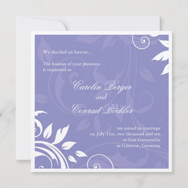 Luxurious Wedding Invitation (Front)