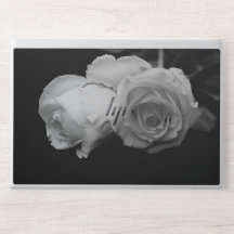 Luxurious White Rose HP Laptop Skin