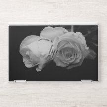 Luxurious White Rose HP Laptop Skin