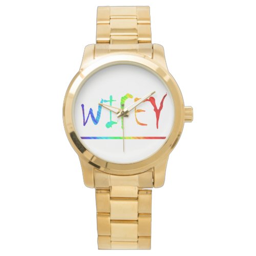 Luxurious Womens Watch Wifey in Multiple Colors  Watch