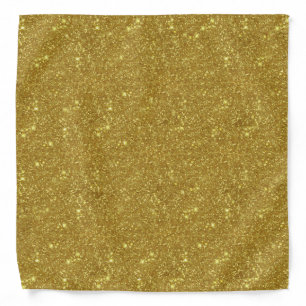 Luxurious Yellow Elegant Christmas Vibes Chic Glam Bandana