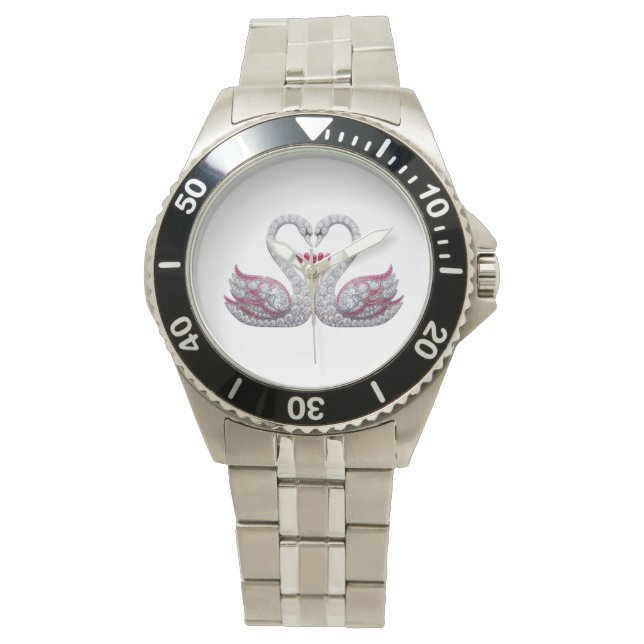 Luxury 3D Diamond [Name] - Elegant Valentine's Gif Watch (Front)