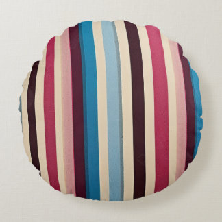 Luxury Abstract Circle Print for Brushed Polyester Round Pillow