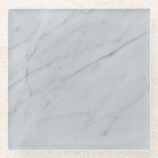 Luxury Abstract Fluid Agate Stone & Crystal Textur Glass Coaster